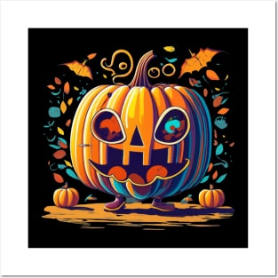 Vintage Halloween Pumpkin 2023. Halloween 2023 Posters and Art